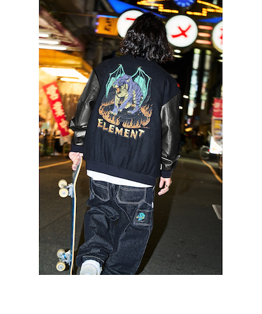 【OUTLET】ELEMENT メンズ HRTN STADIUM JACKET ジャケット BBK 【2024年秋冬モデル】