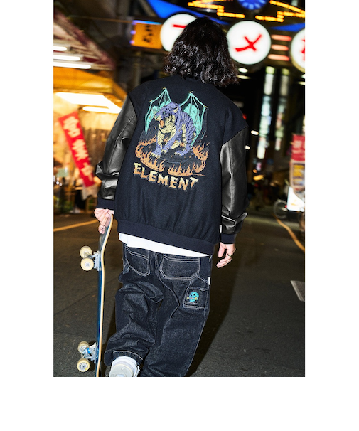 【OUTLET】ELEMENT メンズ HRTN STADIUM JACKET ジャケット BBK 【2024年秋冬モデル】