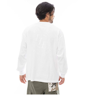 【OUTLET】【直営店限定】ELEMENT メンズ CIRCLE LS ロンＴ WHT 【2024年秋冬モデル】