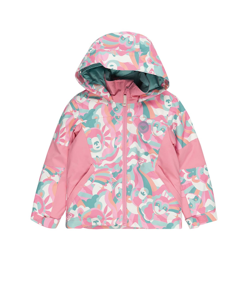 【OUTLET】【REGULAR FIT】(100-120cm向け)10K Roxy キッズ SNOWY TALE JK スノージャケット