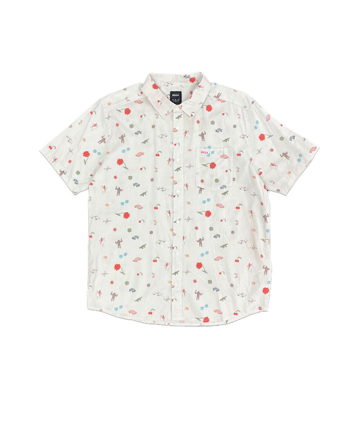 【OUTLET】【直営店限定】RVCA キッズ 【LUKE P】 LUKE P SS ショートスリーブシャツ 【2024年夏モデル】