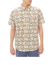 【OUTLET】RVCA メンズ 【LAURYN ALVAREZ】 LA EYE FLORAL SS 半袖シャツ 【2025年春夏モデル】