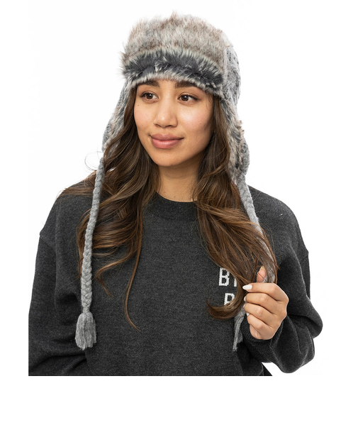 【OUTLET】BILLABONG レディース CABLE WOOL BLEND BEA ビーニー GRY 【2024年秋冬モデル】