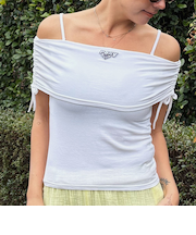 【OUTLET】Roxy REWIND ウィメンズ オフショルダー・ベアトップ トップス <2025 RETRO SURF COLLECTION>