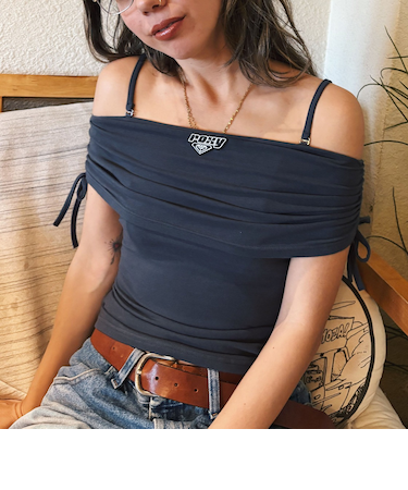 【OUTLET】Roxy REWIND ウィメンズ オフショルダー・ベアトップ トップス <2025 RETRO SURF COLLECTION>