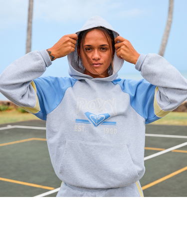 【OUTLET】【オンラインストア・直営店限定】Roxy ESSENTIAL ENERGY BLOCKED HOODIE ウィメンズ ウェア フーディ*