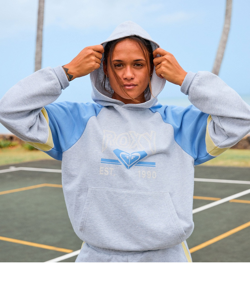 【OUTLET】【オンラインストア・直営店限定】Roxy ESSENTIAL ENERGY BLOCKED HOODIE ウィメンズ ウェア フーディ*