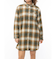 【OUTLET】RVCA レディース TWILL CHECK DRESS 長袖シャツ GMV0 【2024年秋冬モデル】