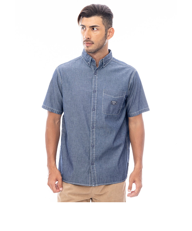 【OUTLET】BILLABONG メンズ 【INDIGO COLLECTION】 DUNGAREE SHIRTS 半袖シャツ 【2025年春夏モデル】