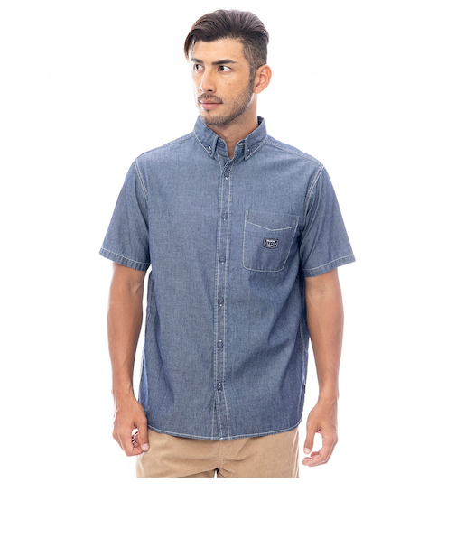 【OUTLET】BILLABONG メンズ 【INDIGO COLLECTION】 DUNGAREE SHIRTS 半袖シャツ 【2025年春夏モデル】