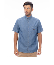 【OUTLET】BILLABONG メンズ 【INDIGO COLLECTION】 DUNGAREE SHIRTS 半袖シャツ 【2025年春夏モデル】