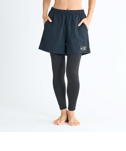 【OUTLET】Roxy DARING DISCOVERIES ウィメンズ ボードショーツとラッシュレギンスの2点セット