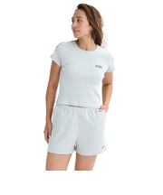 【OUTLET】BILLABONG レディース ARCH EMB BABY FIT RIB TEE Tシャツ 【BABY FIT】【2025年夏モデル】