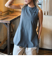 【OUTLET】Roxy LABYRINTH TOPS ウィメンズ タンクトップ・ノースリーブ サイドフリンジ