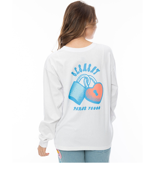 【OUTLET】ELEMENT レディース HEART LS WOMEN ロンT WHT 【2024年秋冬モデル】