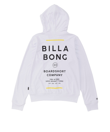 【OUTLET】BILLABONG キッズ RASH ZIP HOOD ジップラッシュガード 【2025年春夏モデル】