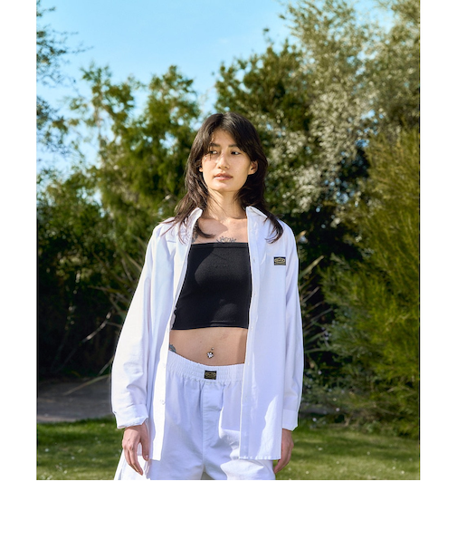 【OUTLET】RVCA レディース RECESSION LOOSE FIT SHIRT 長袖シャツ 【2025年春夏モデル】