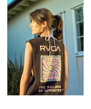 【RVCA ルーカ公式通販】ルーカ （RVCA）【OUTLET】RVCA レディース SUN WAVE CUTOFF TT タンクトップ 【2025年夏モデル】