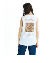 【RVCA ルーカ公式通販】ルーカ （RVCA）【OUTLET】RVCA レディース SUN WAVE CUTOFF TT タンクトップ 【2025年夏モデル】