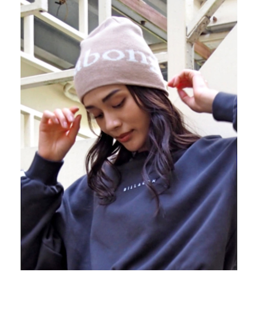 【OUTLET】BILLABONG レディース SINGLE LOGO BEANIE ビーニー BEG 【2024年秋冬モデル】