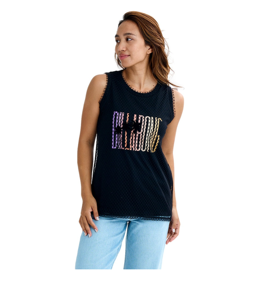 【OUTLET】BILLABONG レディース LACE LAYERED TANK TOP タンクトップ【BOY FIT】 【2025年夏モデル】