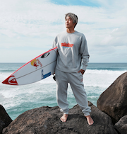 【OUTLET】Quiksilver THREE TREES FLEECE CREW 裏起毛 プルオーバー メンズ