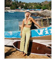 【OUTLET】BILLABONG レディース FREE FALL PRINT ロングパンツ 【2024年春夏モデル】