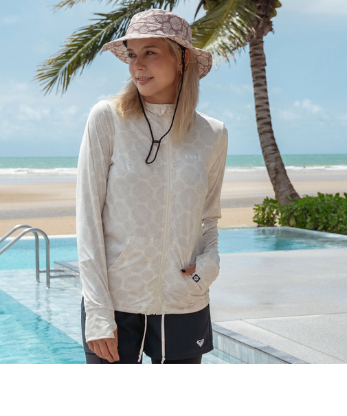 【ROXY ロキシー 公式通販】ロキシー(ROXY)【OUTLET】Roxy AURORA ウィメンズ ラッシュガード 接触冷感 クイックドライ