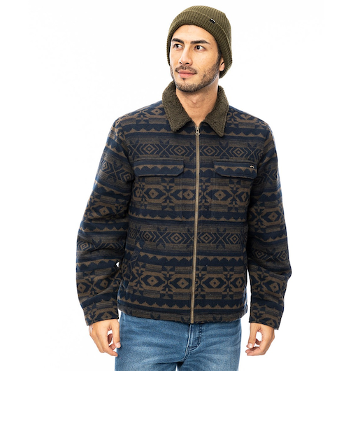 【OUTLET】BILLABONG メンズ BARLOW SHERPA ジャケット DBR 【2024年秋冬モデル】