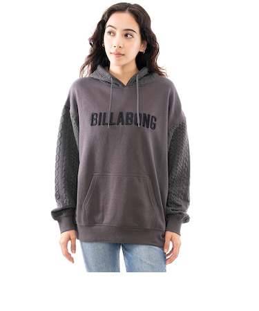 【OUTLET】BILLABONG レディース QUILT MIX SWEAT PARK パーカー OFB 【2024年秋冬モデル】