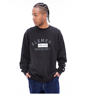 【OUTLET】ELEMENT メンズ FOR LIFE CREW トレーナー FBK 【2024年秋冬モデル】