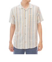 【RVCA ルーカ公式通販】ルーカ （RVCA）【OUTLET】RVCA メンズ EXOTICA STRIPE SS 半袖シャツ 【2025年春夏モデル】