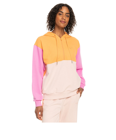 【OUTLET】【直営店限定】Roxy オーガニックコットン パーカー ESSENTIAL ENERGY CBLOCK HOODIE