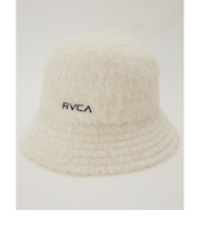【OUTLET】RVCA レディース MINI RVCA  CROCHET H ハット WHT 【2024年秋冬モデル】