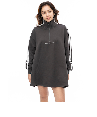 【OUTLET】BILLABONG レディース SLEEVE LINE SWEAT ON ワンピース OFB 【2024年秋冬モデル】