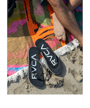 【OUTLET】RVCA メンズ TRENCH TOWN SANDALI ビーチサンダル 【2025年春夏モデル】