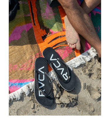 【OUTLET】RVCA メンズ TRENCH TOWN SANDALI ビーチサンダル 【2025年春夏モデル】