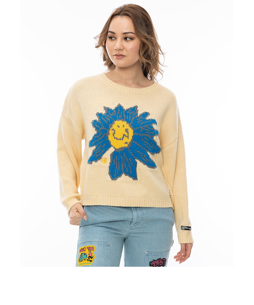 【OUTLET】ELEMENT レディース FLOWER CHILD CREW KN セーター OFF 【2024年秋冬モデル】