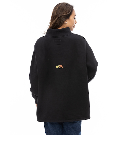 【OUTLET】BILLABONG レディース OFF TURTLE SWEAT SHI トレーナー BLK 【2024年秋冬モデル】