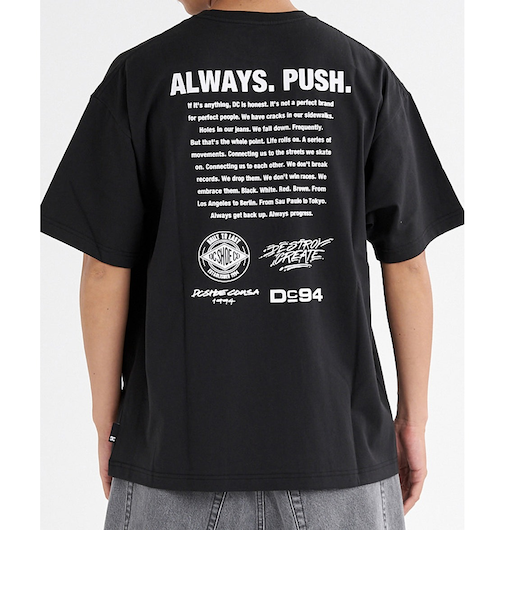 【OUTLET】【オンラインストア・直営店限定】DC Shoes 25 BACK MESSEGE SS メンズ 半袖Tシャツ