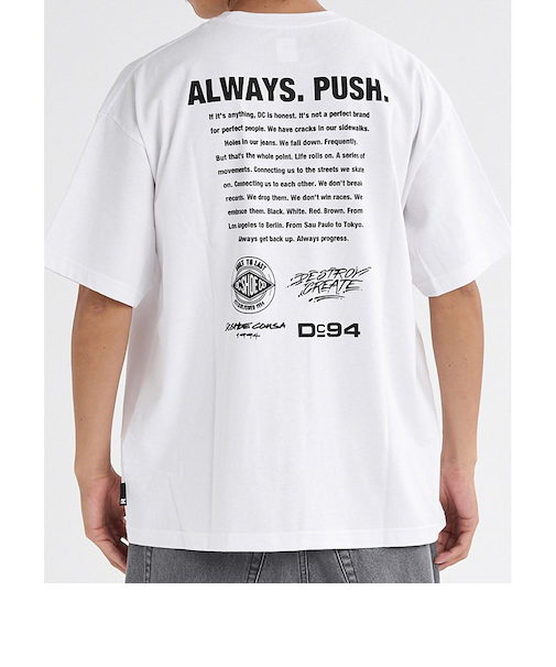 【OUTLET】【オンラインストア・直営店限定】DC Shoes 25 BACK MESSEGE SS メンズ 半袖Tシャツ