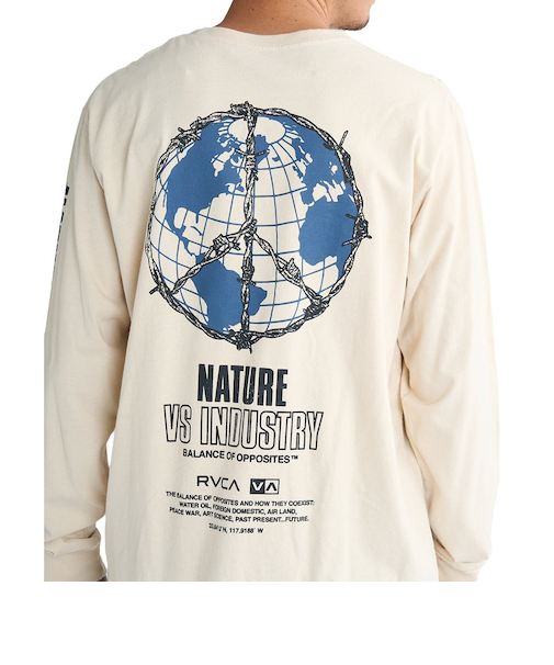 【RVCA ルーカ公式通販】ルーカ (RVCA)【OUTLET】【直営店限定】RVCA メンズ PEACE WIRE LS ロンT 【2025年春夏モデル】