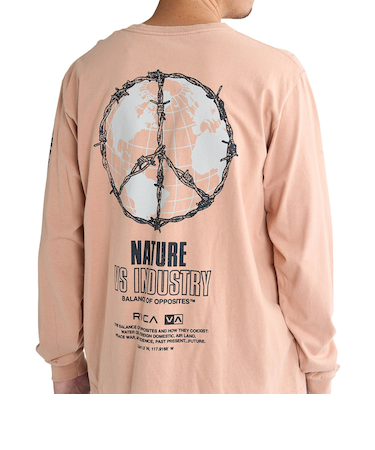 【RVCA ルーカ公式通販】ルーカ （RVCA）【OUTLET】【直営店限定】RVCA メンズ PEACE WIRE LS ロンＴ 【2025年春夏モデル】