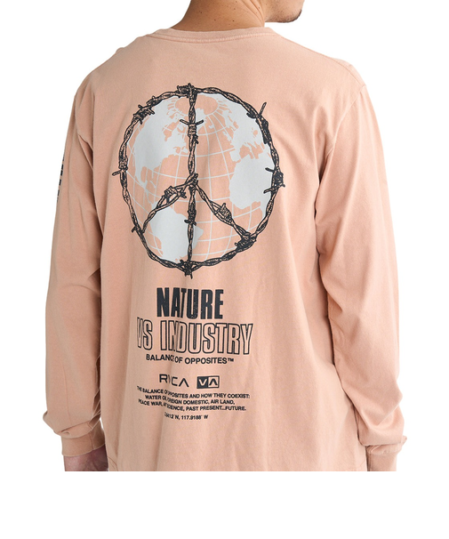 【RVCA ルーカ公式通販】ルーカ （RVCA）【OUTLET】【直営店限定】RVCA メンズ PEACE WIRE LS ロンＴ 【2025年春夏モデル】