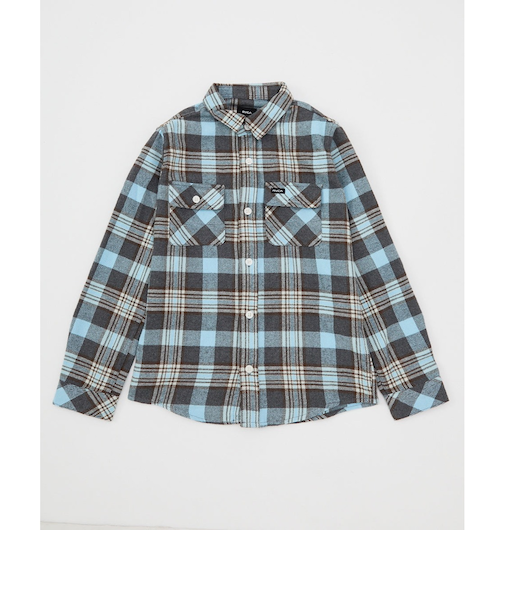 【OUTLET】RVCA キッズ THATLL WORK FLANNEL 長袖シャツ CHA 【2024年秋冬モデル】