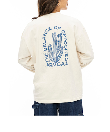 【OUTLET】RVCA レディース BALANCE CACTUS LS ロンＴ CLO 【2024年秋冬モデル】