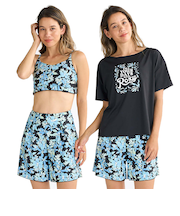 【ROXY ロキシー 公式通販】ロキシー（ROXY）【OUTLET】Roxy ARTSY FLORAL ウィメンズ ラッシュTシャツ付き 水着 3点セット