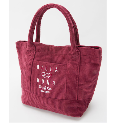 【OUTLET】BILLABONG レディース CORDUROY MINI TOTE バッグ MQM0 【2024年秋冬モデル】