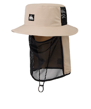 【OUTLET】Quiksilver WR UV WATER FACE MASK HAT メンズ サーフハット