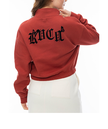 【OUTLET】RVCA レディース JUST FLOATIN HALF ZIP パーカー RQS0 【2024年秋冬モデル】